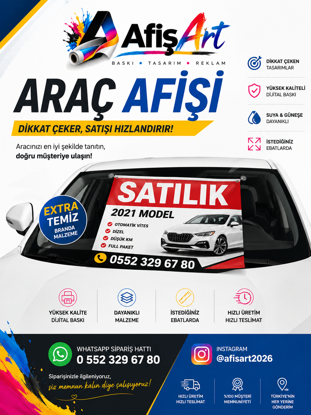 ARAÇ ÜSTÜ AFİŞ