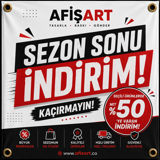 Sezon Sonu İndirimi Afişi