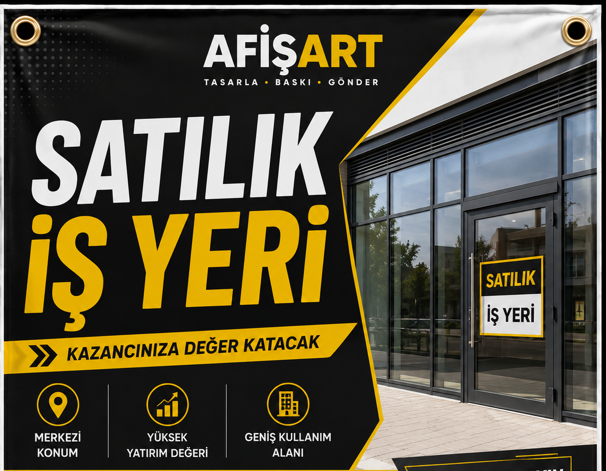 Satılık İşyeri Afişi