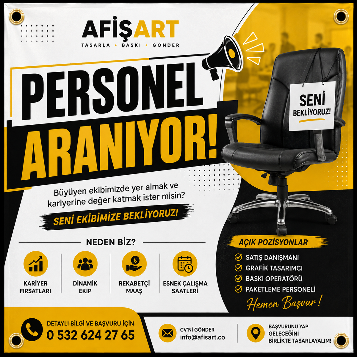 Personel Aranıyor Afişi