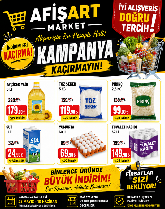 Market Kampanya Afişi