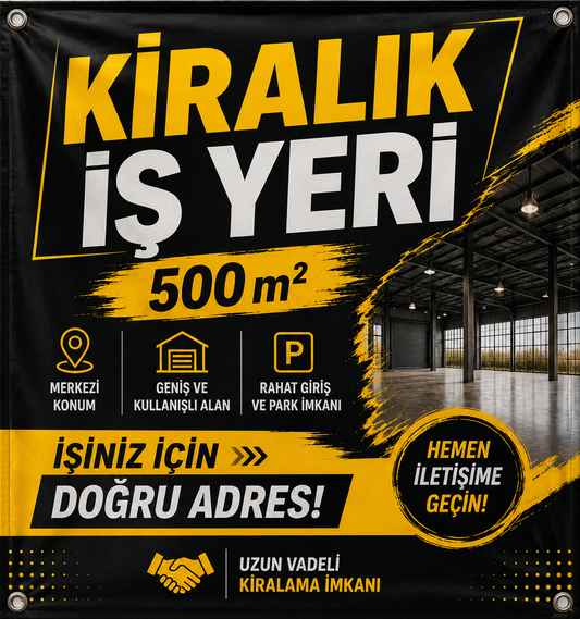 Kiralık İşyeri Afişi