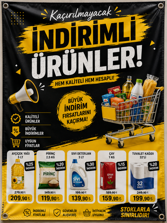 İndirimli Ürün Afişi