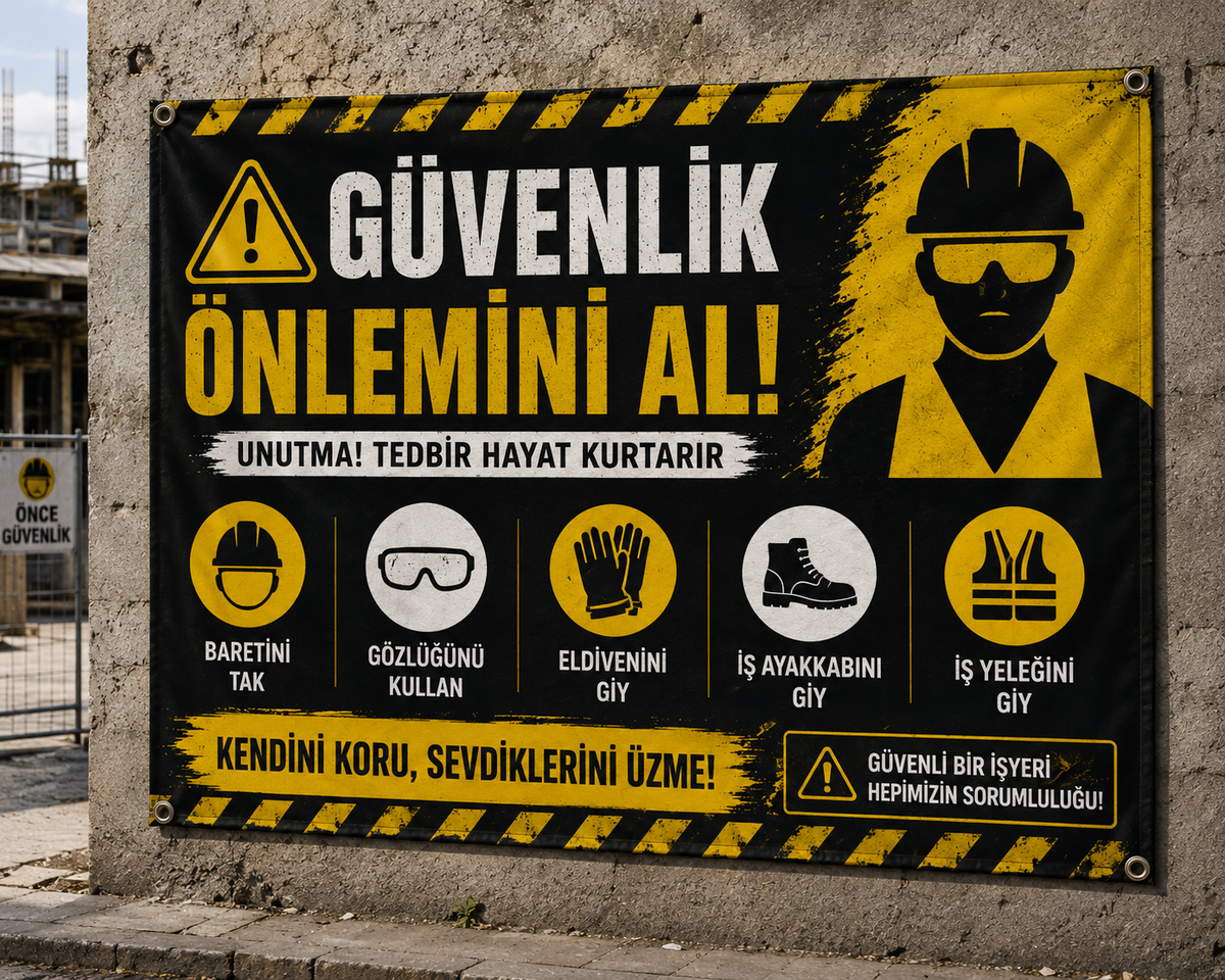 Güvenlik Uyarı Afişi