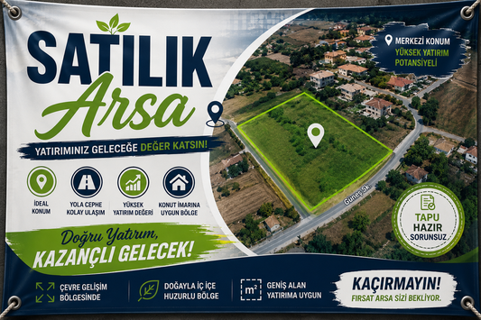 Arsa Satılık Afişi